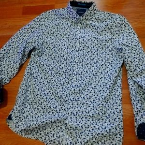 Men's long sleeve dress shirt slim fit